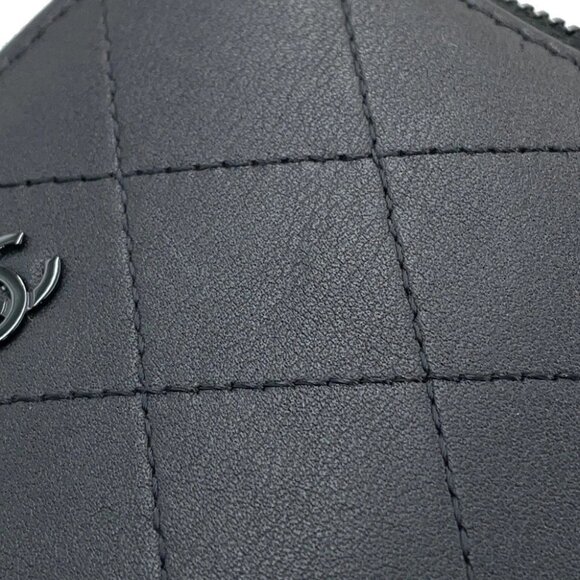 CHANEL Matelasse compact wallet Calf Leather Black AP3997 - Picture 11 of 14